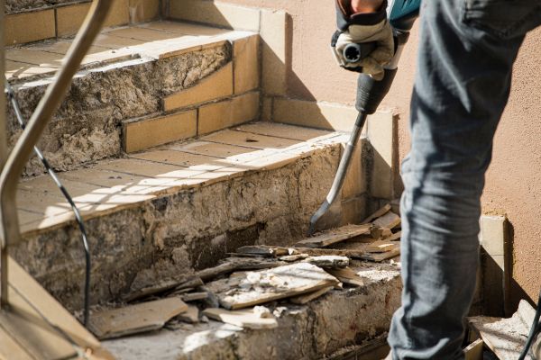 Concrete Stair Demolition in Bozeman