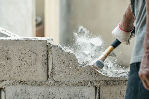 Block Wall Demolition in Bozeman